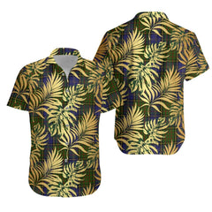 MacMillan Hunting 2 Tartan Vintage Leaves Hawaiian Shirt