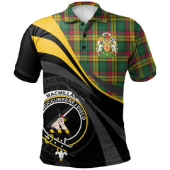 MacMillan Old Ancient Tartan Polo Shirt - Royal Coat Of Arms Style