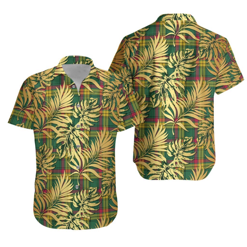 MacMillan Old Ancient Tartan Vintage Leaves Hawaiian Shirt