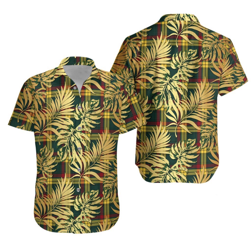 MacMillan Old Modern Tartan Vintage Leaves Hawaiian Shirt