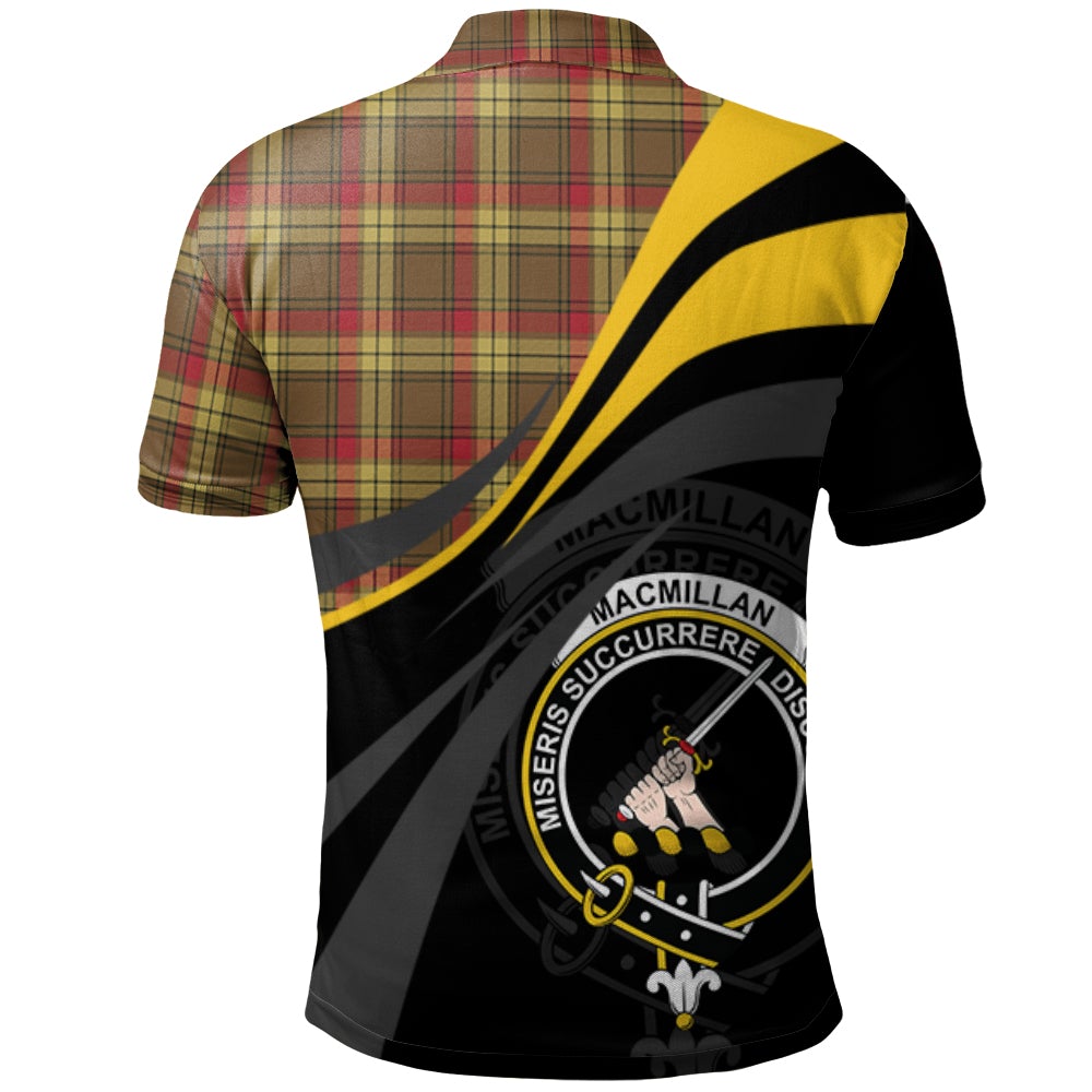 MacMillan Old Weathered Tartan Polo Shirt - Royal Coat Of Arms Style