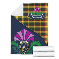 MacMillan Tartan Crest Premium Blanket - Thistle Style