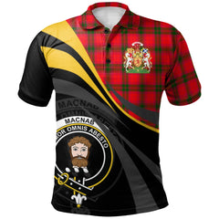MacNab Modern Tartan Polo Shirt - Royal Coat Of Arms Style
