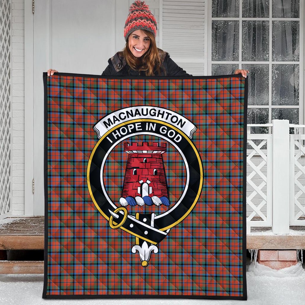 MacNaughton Ancient Tartan Crest Quilt