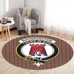 MacNaughton Ancient Tartan Crest Round Rug