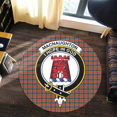 MacNaughton Ancient Tartan Crest Round Rug