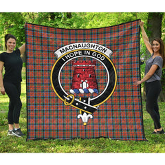 MacNaughton Ancient Tartan Crest Quilt
