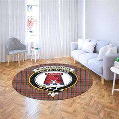 MacNaughton Ancient Tartan Crest Round Rug