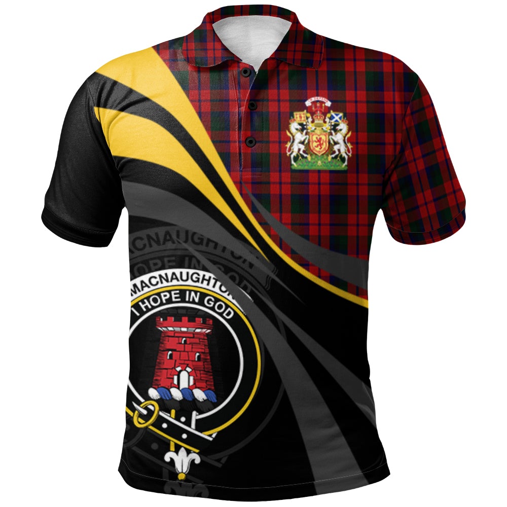 MacNaughton (Logan) Tartan Polo Shirt - Royal Coat Of Arms Style