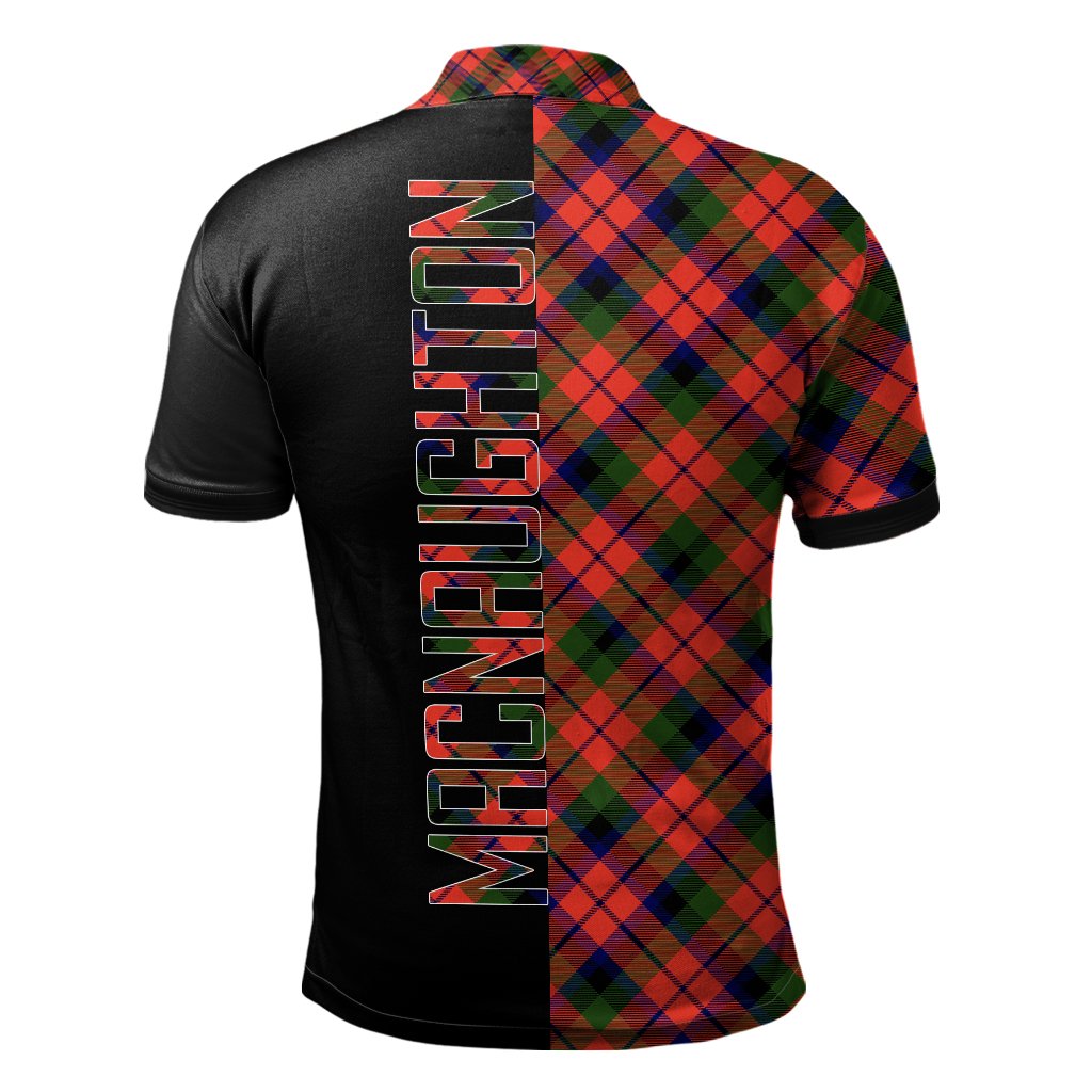 MacNaughton Modern Tartan Polo Shirt Half of Me - Cross Style