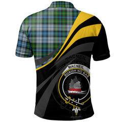 MacNeil Dress Tartan Polo Shirt - Royal Coat Of Arms Style
