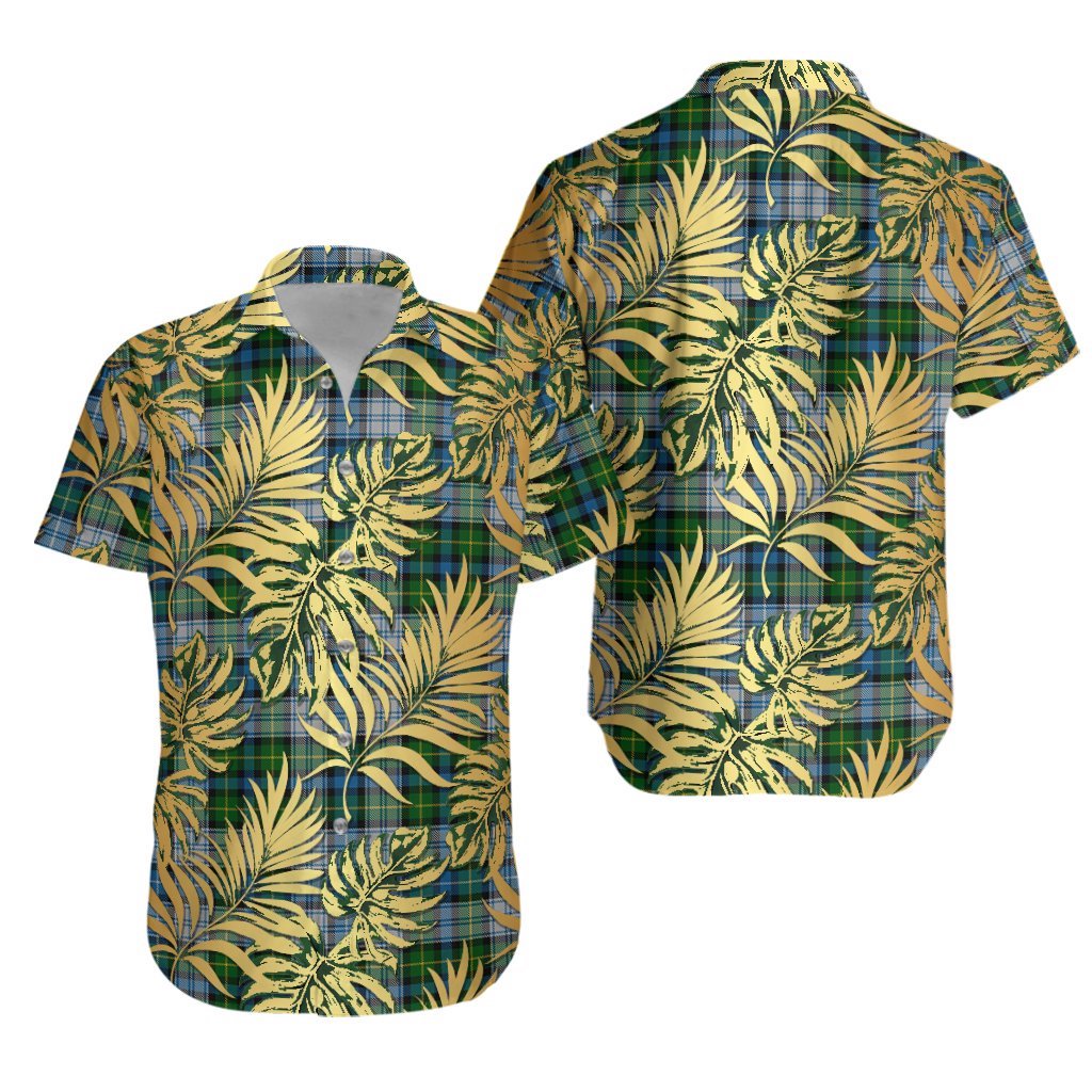 MacNeil Dress Tartan Vintage Leaves Hawaiian Shirt