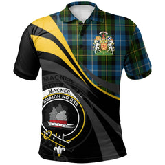MacNeil of Barra Tartan Polo Shirt - Royal Coat Of Arms Style
