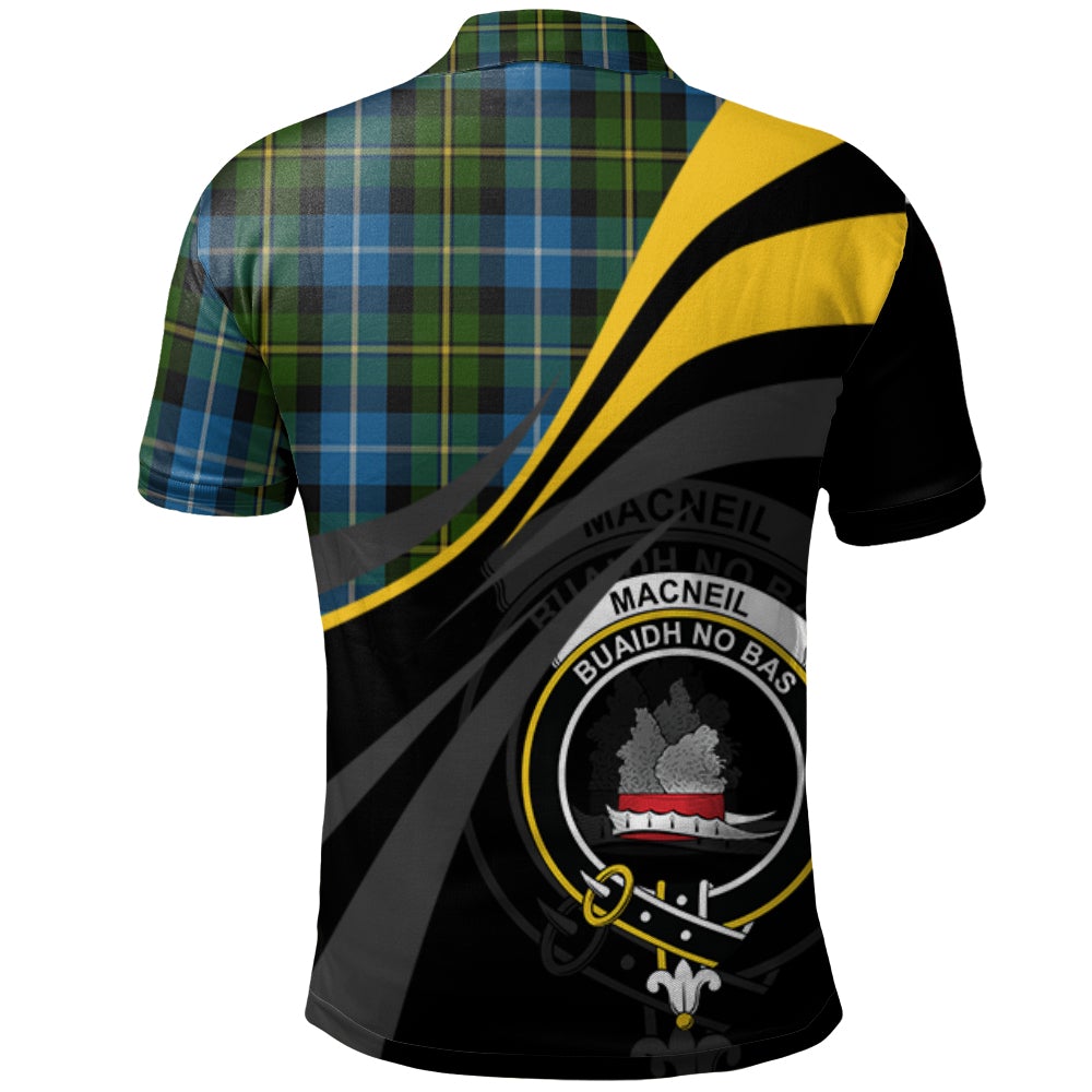 MacNeil of Barra Tartan Polo Shirt - Royal Coat Of Arms Style