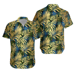 MacNeil of Barra Tartan Vintage Leaves Hawaiian Shirt
