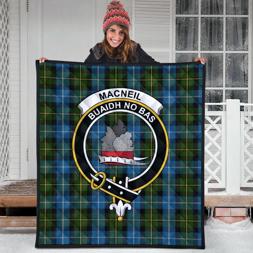 MacNeil of Barra Tartan Crest Quilt