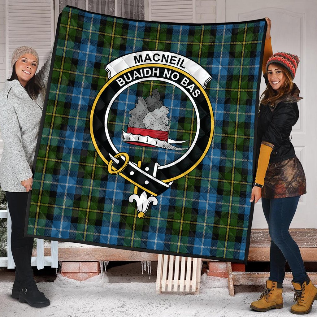 MacNeil of Barra Tartan Crest Quilt