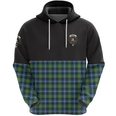 MacNeil of Barra Ancient Clan Half Of Tartan Hoodie