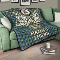 MacNeil of Barra Ancient Tartan Crest Legend Gold Royal Premium Quilt