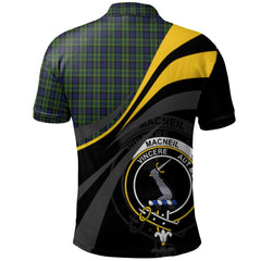 MacNeil of Colonsay Tartan Polo Shirt - Royal Coat Of Arms Style