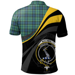 MacNeil of Colonsay Ancient Tartan Polo Shirt - Royal Coat Of Arms Style