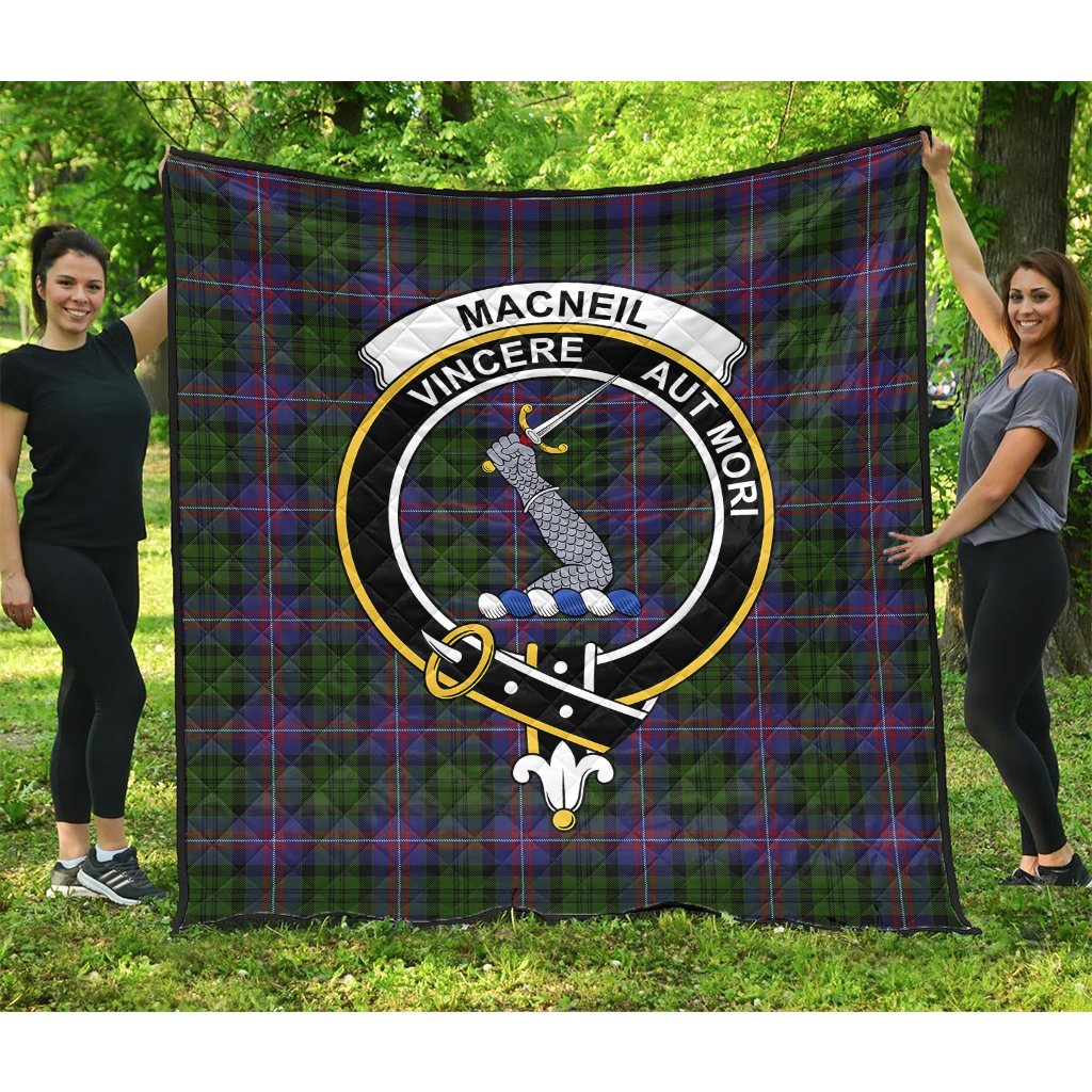 MacNeil of Colonsay Highland Tartan Crest Quilt
