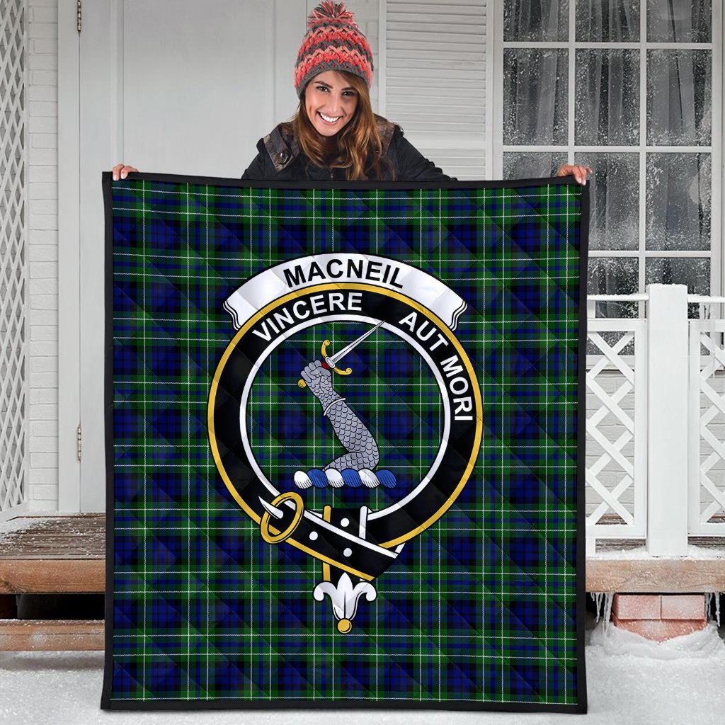 MacNeil of Colonsay Modern Tartan Crest Quilt