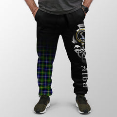 MacNeill Of Barra Modern Tartan Crest Jogger Sweatpants - Alba Celtic Style
