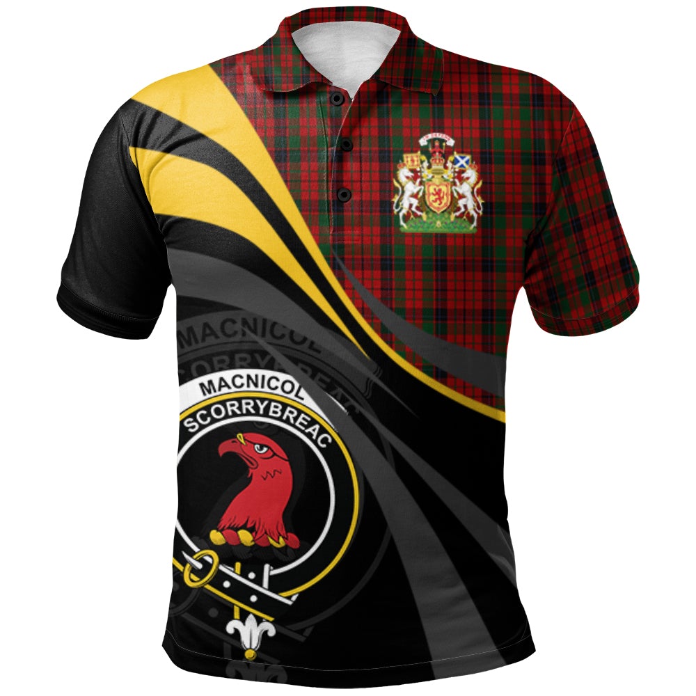 MacNicol - Nicolson 02 Tartan Polo Shirt - Royal Coat Of Arms Style