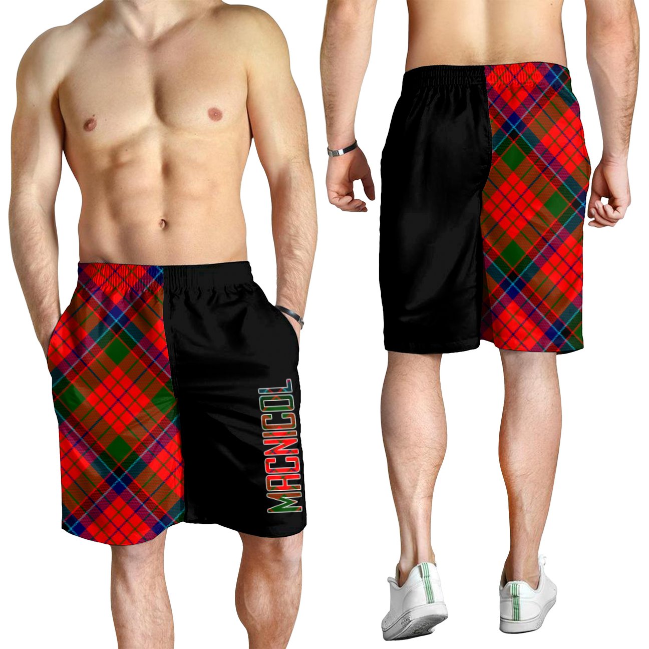 MacNicol of Scorrybreac Tartan Crest Men's Short - Cross Style