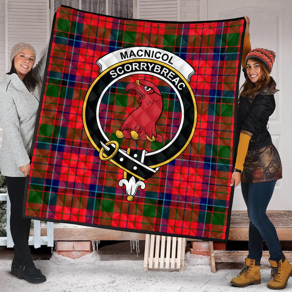 MacNicol of Scorrybreac Tartan Crest Quilt