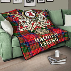 MacNicol of Scorrybreac Tartan Crest Legend Gold Royal Premium Quilt