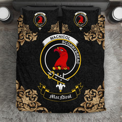 MacNicol (of Scorrybreac) Crest Black Bedding Set