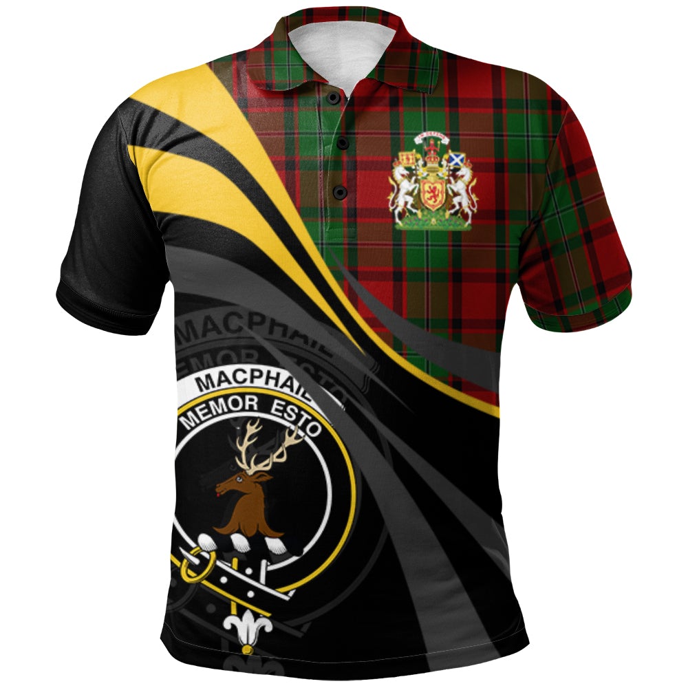 MacPhail Tartan Polo Shirt - Royal Coat Of Arms Style