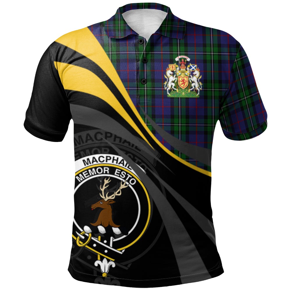 MacPhail Hunting 02 Tartan Polo Shirt - Royal Coat Of Arms Style