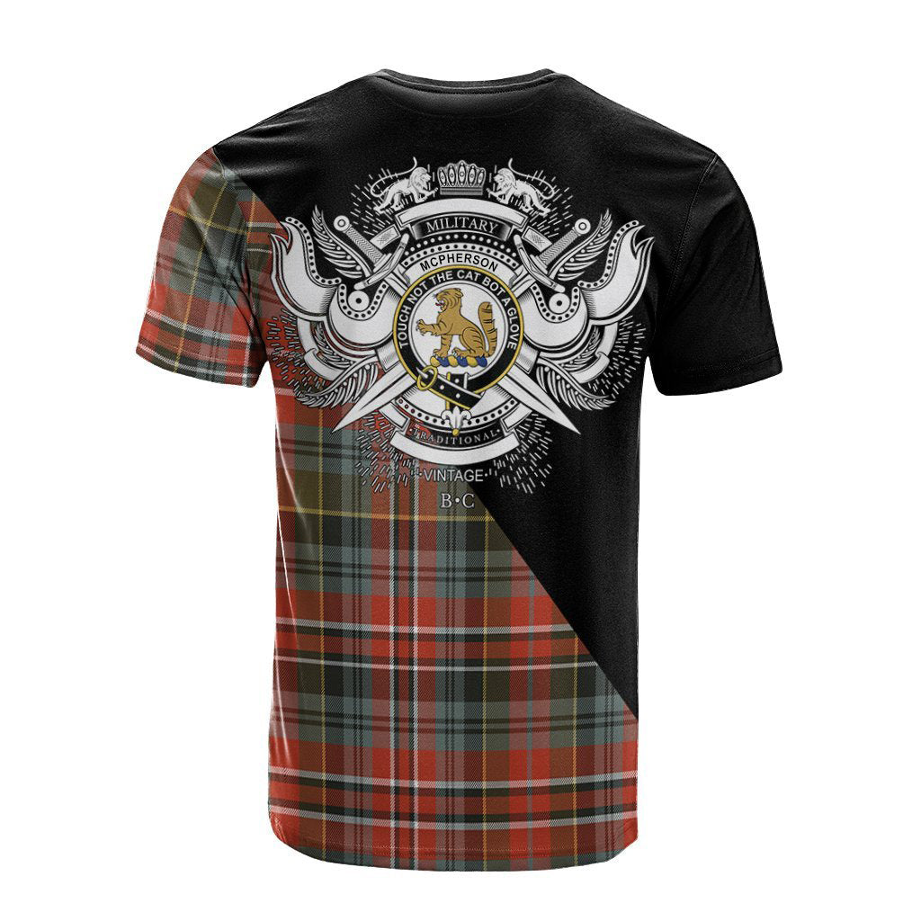 McPherson Weathered Tartan - Military T-Shirt