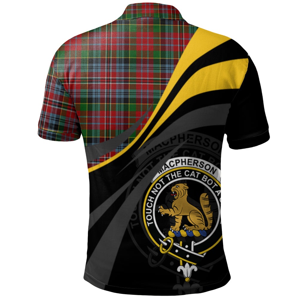 MacPherson 06 Tartan Polo Shirt - Royal Coat Of Arms Style