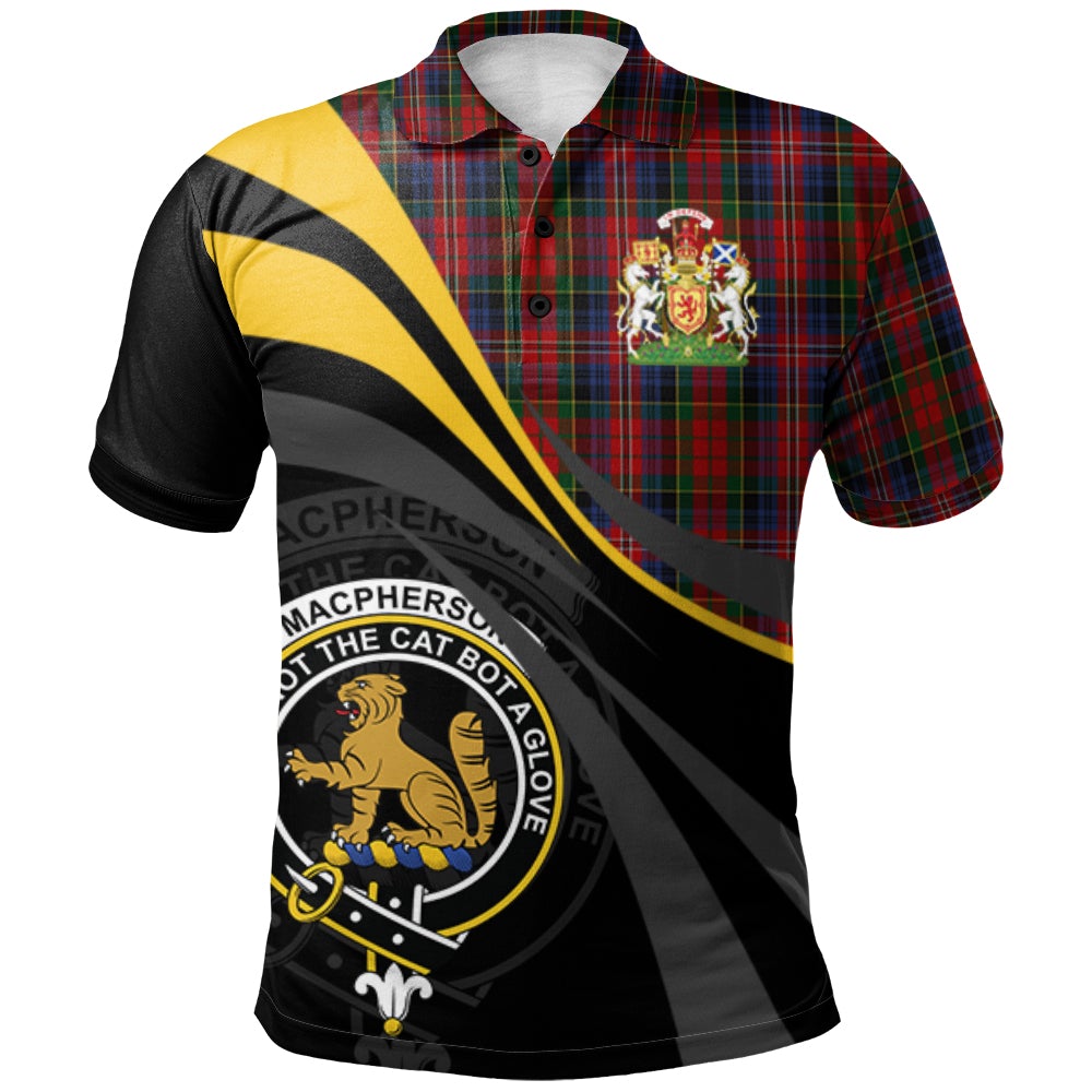 MacPherson 11 Tartan Polo Shirt - Royal Coat Of Arms Style