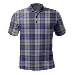 MacPherson Dress Blue Tartan Polo Shirt