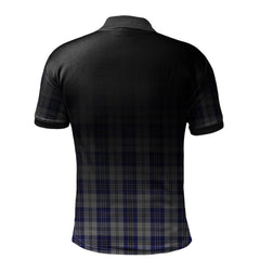 MacPherson Dress Blue Tartan Polo Shirt - Alba Celtic Style