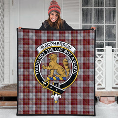 MacPherson Dress Burgundy Tartan Crest Quilt