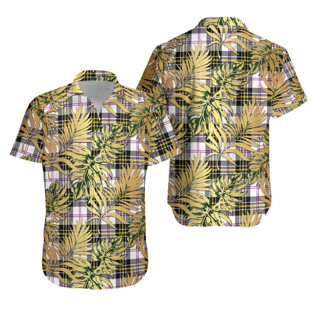 MacPherson Dress Modern Tartan Vintage Leaves Hawaiian Shirt