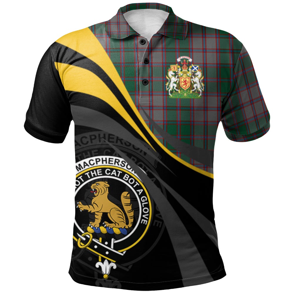 MacPherson Gathering Tartan Polo Shirt - Royal Coat Of Arms Style