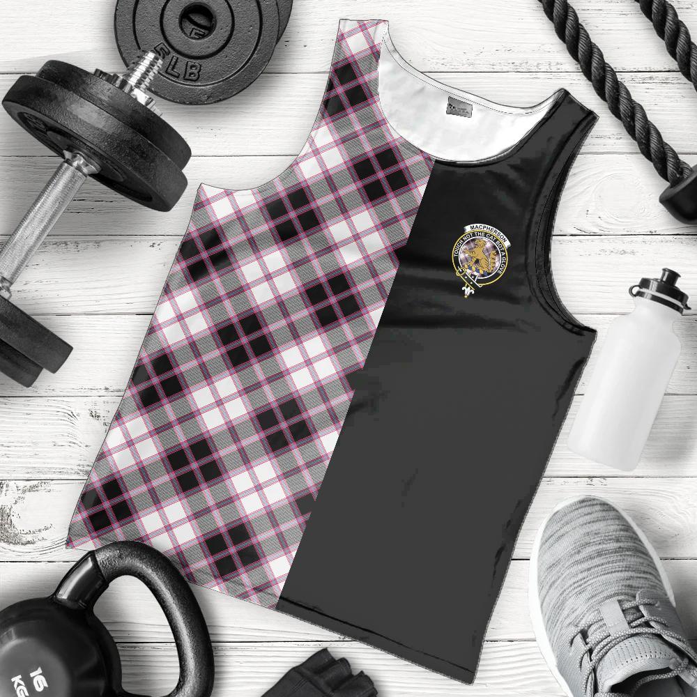 MacPherson Hunting Modern Tartan Crest Men's Tank Top - Cross Style