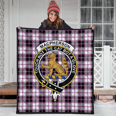 MacPherson Hunting Modern Tartan Crest Quilt