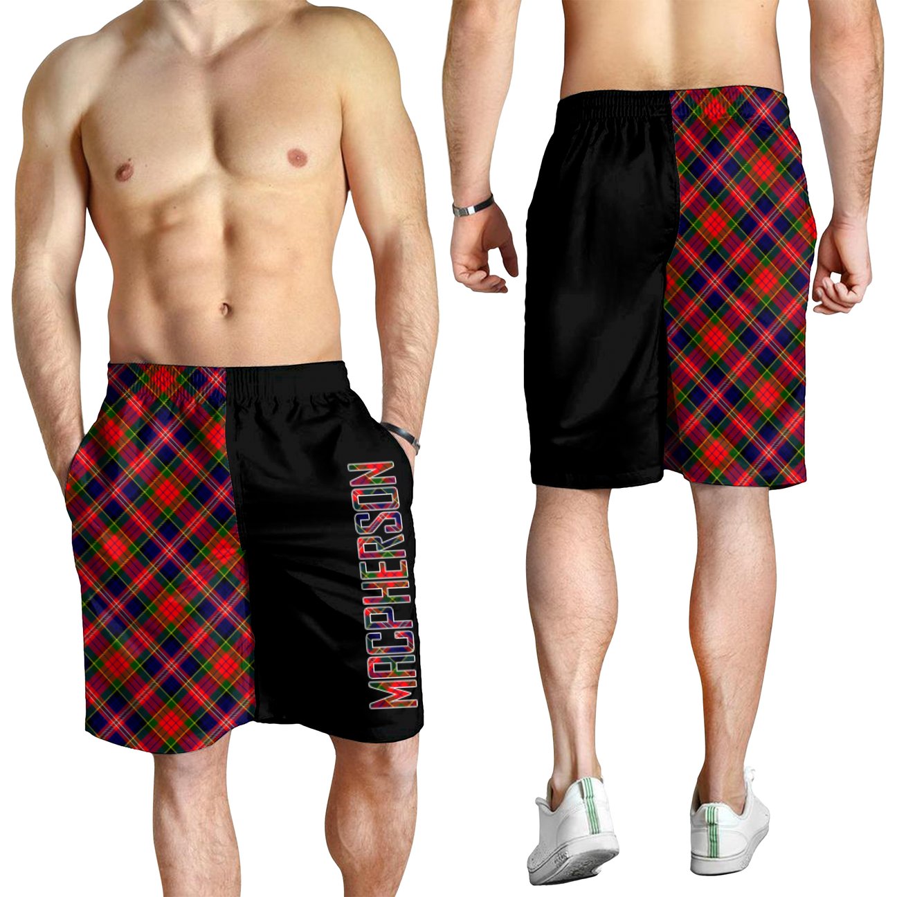 MacPherson Modern Tartan Crest Men's Short - Cross Style