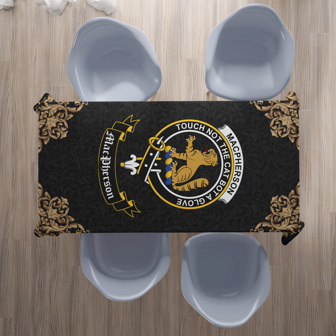MacPherson (Chief) Crest Tablecloth - Black Style