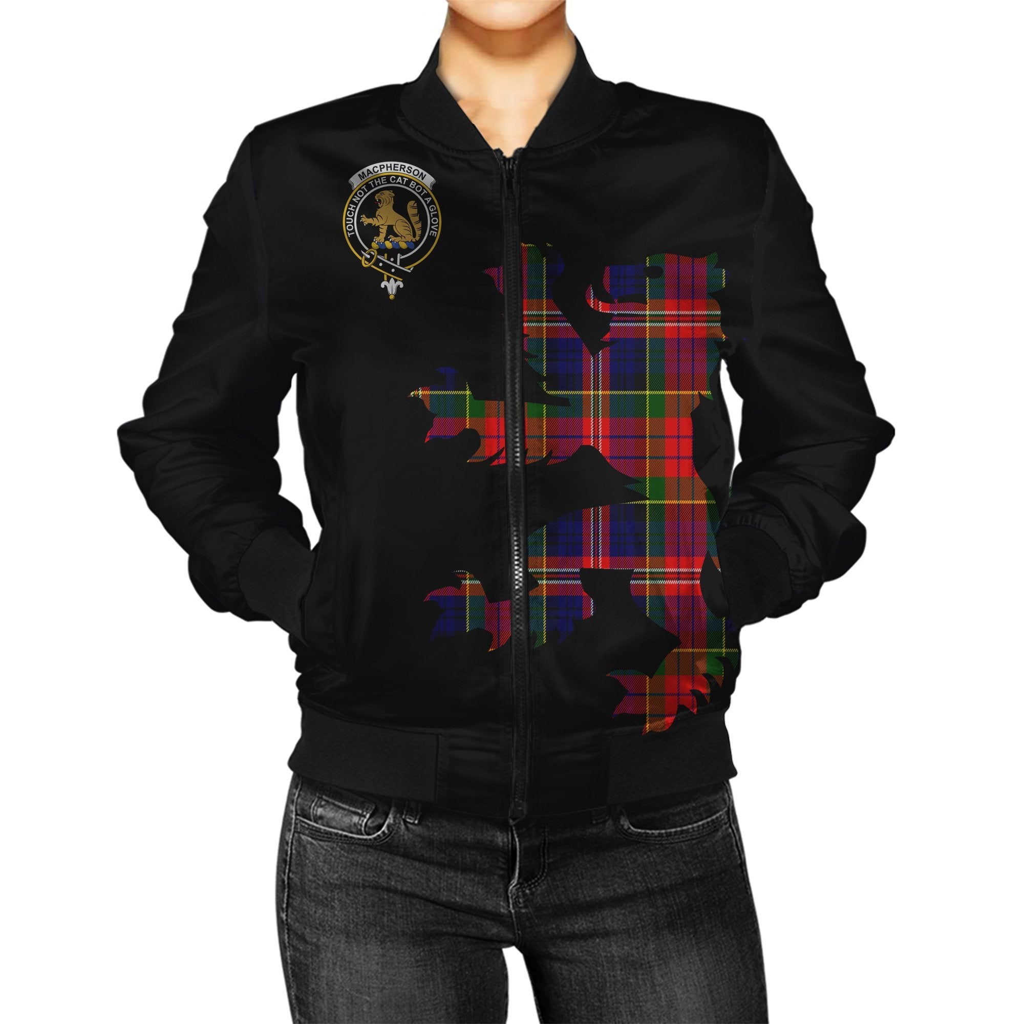 MacPherson Tartan Bomber Jacket Lion & Thistle