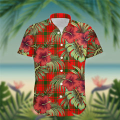 MacQuarrie Tartan Hawaiian Shirt Hibiscus, Coconut, Parrot, Pineapple - Tropical Garden Shirt