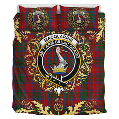 MacQuarrie 05 Tartan Crest Bedding Set - Golden Thistle Style